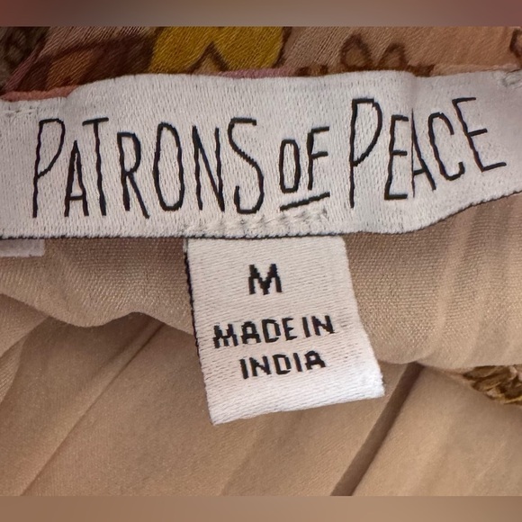 PATRONS OF PEACE floral ruffled cropped bustier top - women’s medium - Picture 11 of 13